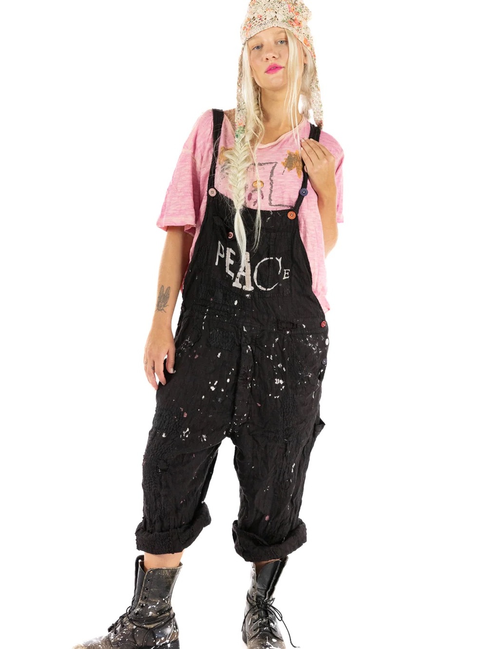 Magnolia Pearl linen Peace painter overalls